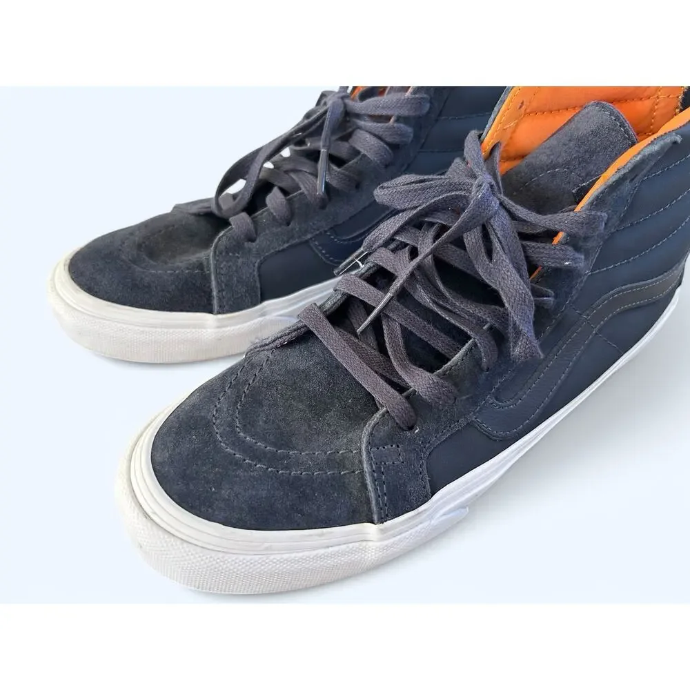 Vans x Scotchgard SK8-Hi Top Skate Shoes Sneakers Navy White Womens 9 Men's 7.5
